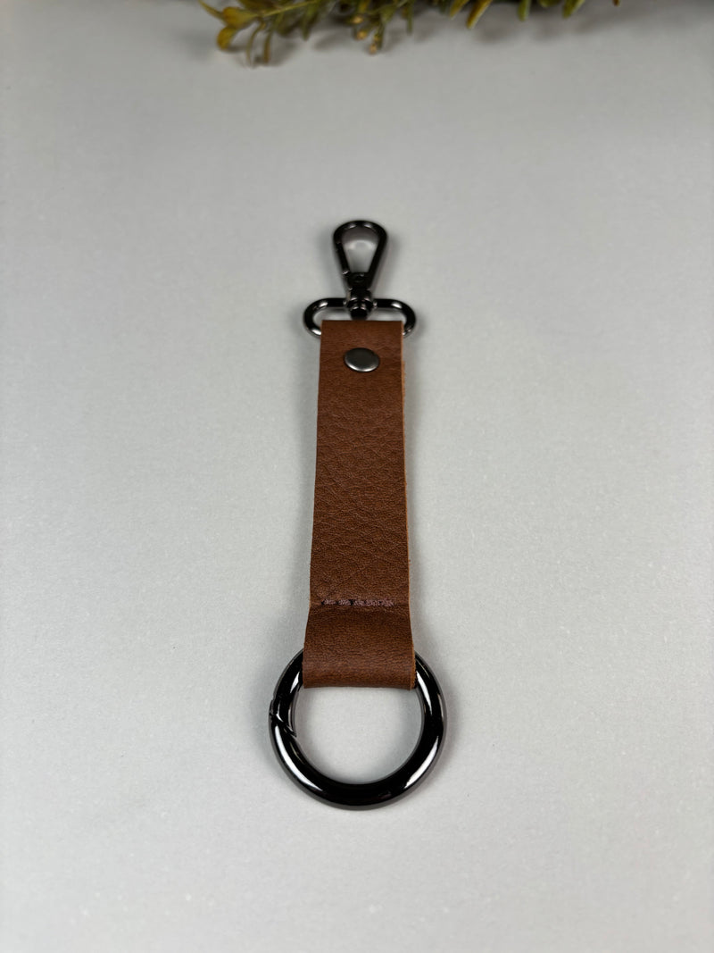Leather Snap Keychain