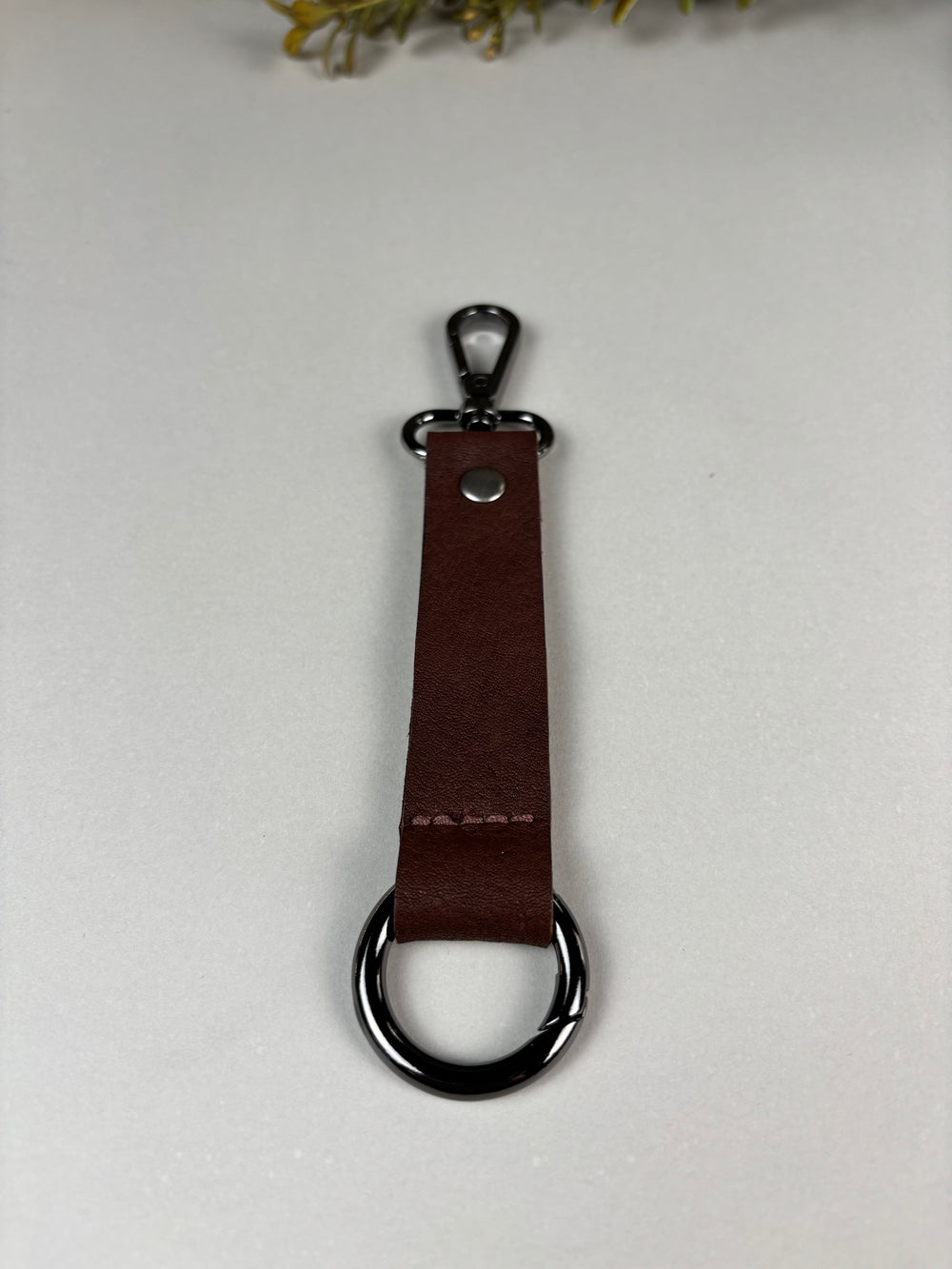 Leather Snap Keychain