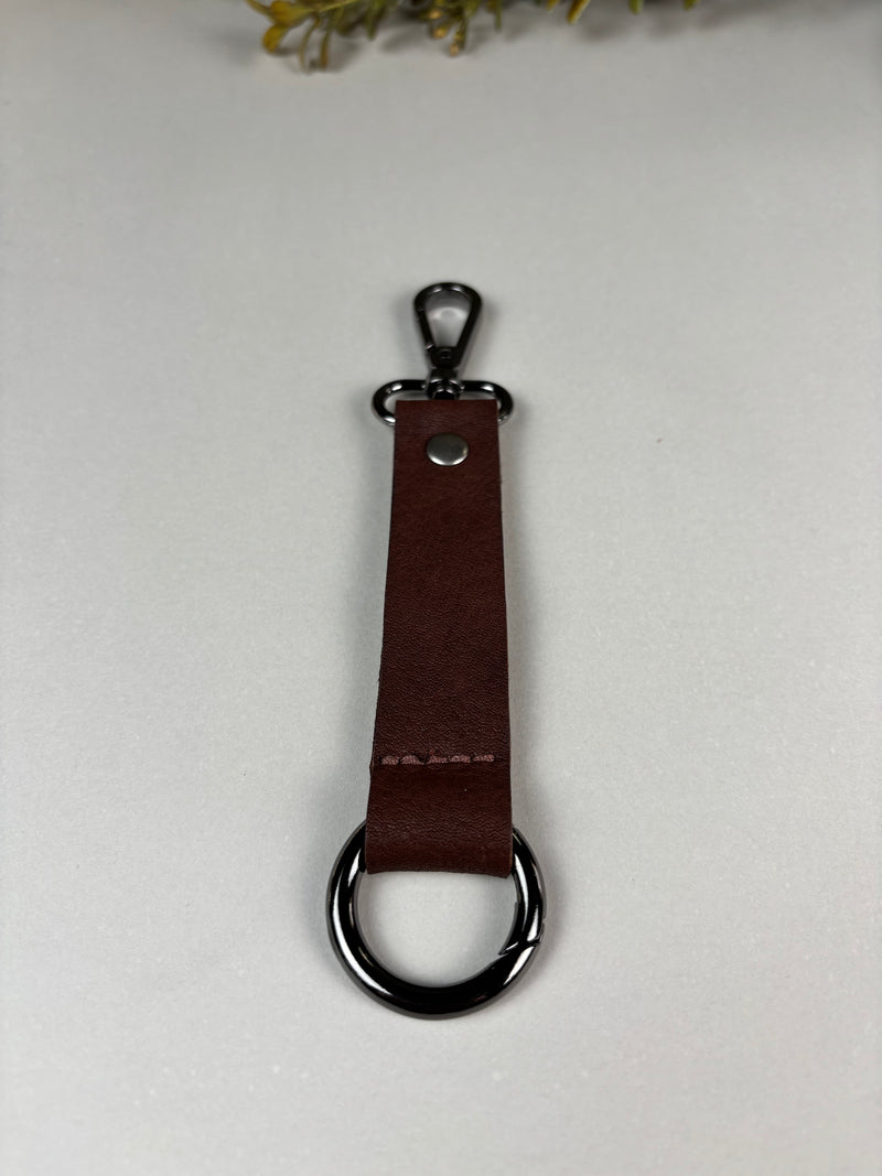 Leather Snap Keychain
